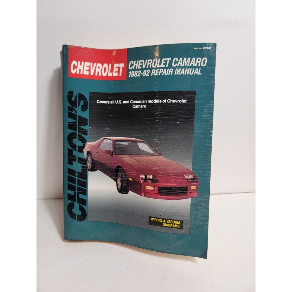 Camaro 1982-92 Repair Manual Chilton General Motors GM 8260